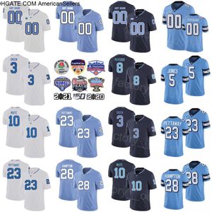 NCAA North Carolina Tar Heels College Football 8 PaySour Jersey 5 JJ Jones 3 Antoine Green 10 Drake Maye 28 Omarion Hampton 23 George Pettaway Sport Color