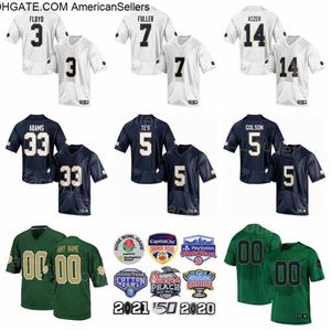 NCAA Football College 3 Michael Floyd Jersey 33 Josh Adams 14 Deshone Kizer 5 Manti Teo 5 Everett Golson 7 Will Fuller V All Stitching Custom Name Number