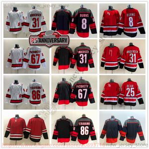 Movie College Ice Hockey Wears Jerseys Stitched 31FrederikAndersen 67MaxPacioretty 8BrentBurns 86TeuvoTeravainen Blank 25th Anniversary Women youth men