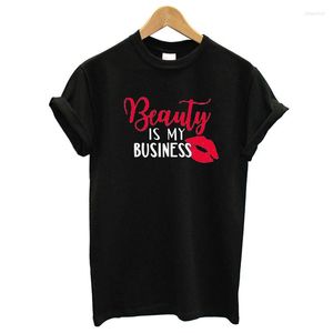 Camisetas Femininas Roupas Femininas Blusas de Boa Qualidade Plus Size Camisas Femininas Beauty Business Is My I Love Makeup Artist Hair Salon