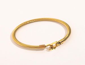 20 -styl 18K Gold Stated Stal Stael Charm Bracelets Bracelets Luksusowe marka projektantów Letters Bransher Seth Men Men Metal Bransoletka Jewe4471071