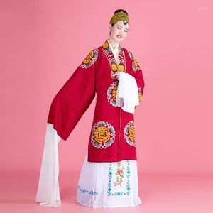 Ethnic Clothing Ancient China Movie Chinese Operas Madam Yuan Wai's Costume Peking HuangMei Shaoxing Opera Old Lady Outfit