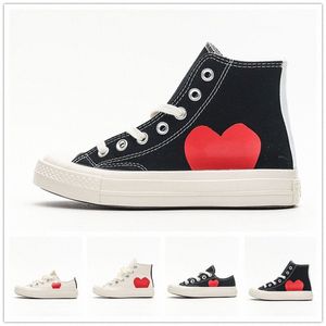 Klasik Sıradan Çocuklar 1970 Tuval Ayakkabı Yıldız Spor Sneaker Chuck 70 Chucks 1970'ler Bebek Yürümeye Başlayan Bebekler Büyük Gözler Kırmızı Kalp Şekli Platform W9SJ#