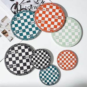 Modern Designed Round Wooden Coasters Table Placemat Coffee Cup Mat Desk Non-slip Heat Insulation Tea Pad CPA4503 ss1210