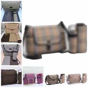 Popular Diaper Bags Waterproof Mummy Diapers Bag infant Zipper Brown Print Sale Backpack Messenger Diapering Hobos Dad Dry Bag Nappy Stackers Tote Inner Container