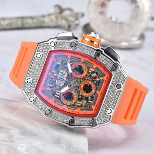 2023 6 PIN Diamond Automatic Date Watch Edition Limited Men's Watches Top Brand Luxury Full Comple