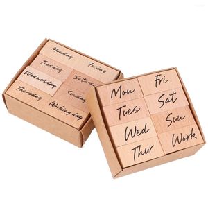Gift Wrap Stamps Weekstamp Gummi Making DIY Scrapbook Scrapbooking Wooddiary Decorative Letter Die Cuts levererar tr￤stamper m￥nader