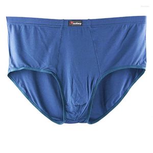 Mutande Intimo modale da uomo Slip traspiranti Taglia grande XL-8XL Vita alta Comodo Plus Mutandine elastiche sexy da uomo