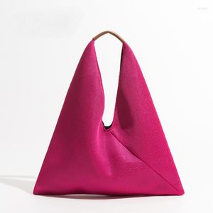 Duffel Bags 2022 Summer Women Hobos Tote Bag Female Large Capacity Elegant Shoulder Shopper Purse Brand Design Weave Mesh Net Beach Handbag