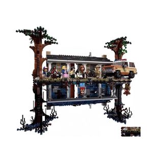 Blocos 2499pcs Cidade 75810 Stranger Things The Upside Down Building Bricks Set Crianças Brinquedos Presente Natal 220726 Drop Delivery Presentes DHD8Z