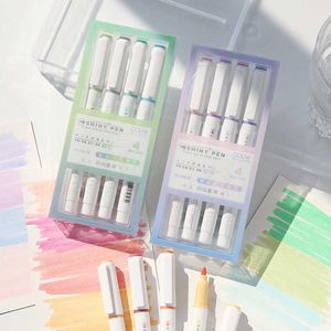 4st Glitter Color Shiny Pennor Set Bling Sparkling Highlighter Marker 4mm Borste f￶r ritning av m￥lning Art School A7266