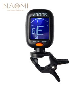 Naomi Aroma AT101 Sintonizzatore elettrico Clip rotante pieghevole ad alta sensibilità Ukulele Guiatr Accessori Nuovi7548256
