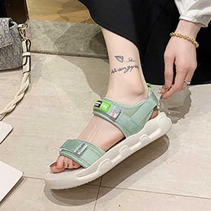 Ins Red Summer Sports 2022 Net Tide New Korean Personation of the Magic Student Flat Flat Flatals Women's Shoes T221209 418