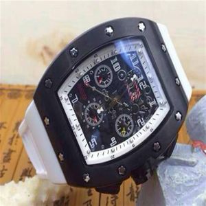Klasyczne automatyczne luksusowe mężczyźni mechaniczne zegarek na rękę Pvd Day Stregi Day Day Felipe Massa Flyback Szkielet męskie zegarki Transparent228b