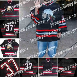 College Hockey Wears Nik1 Vintage Kevin Smith Fan Series Bobhawks Hockey Jersey TV Jay och Silent Bob's Secret Stash Jerseys broderi Sydd Anpassa alla