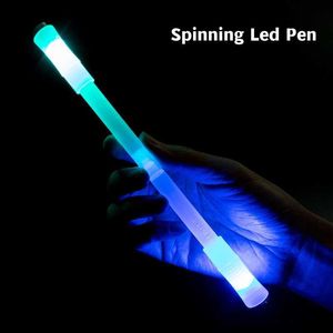 Spinning LED Pen Glowing Rotary Well Balance Breathing Light Creative New Toy Release Pressure Nybörjargåva A7284