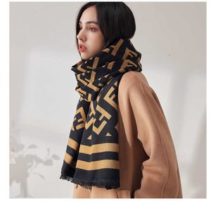 Scarves Hat Glove Set Scarf Minimum Order Quantity 300g Thick Double Sided Winter Custom Print High Quality ladi Warm Cashmere Digner