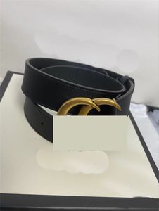 Black leather belt women metal buckle waistband luxury smooth big letter classic female ceinture pants jeans black brown lady have designer mens belts