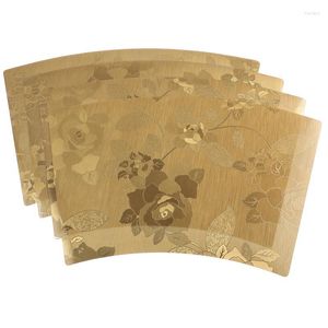 Bord mattor placemats kök pvc blommor motiv placera kunglig ät elegant noninsolation tapestry matsal vävt linne för