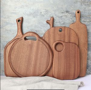 Fast Wood Cutting Board Choping Blocks Children's Food Board Ebony Fruit Wood Pizza Hush￥ll