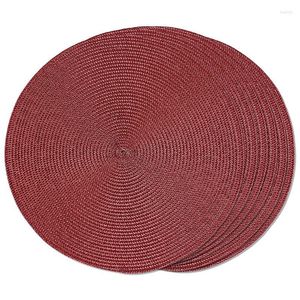 Tapetes de mesa redondo placemats de placem