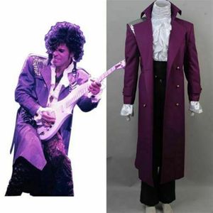 Prince Rogers Nelson Purple Rain Halloween Cosplay Costume Concert Jacket Suit286b