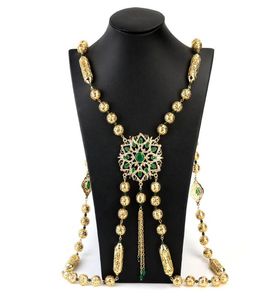 Sunspicems Gold Color Marockan Wedding Dress Chest Shoulder Link Chain For Women Caftan Back Jewelry Ethnic Bijoux3246341