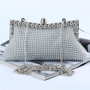 Factory Retaill Ganz neue, handgefertigte, hübsche Abendtaschen-Clutch aus Aluminiumblech mit Satin für die Hochzeitsbankettparty pormMo197i