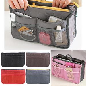 Borsa da viaggio per borsa da viaggio in nylon da donna con inserto per borse da viaggio Borsa da viaggio per cosmetici da donna con fodera grande