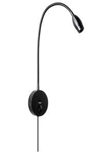 Tokili -plugg i vägglampor för bokläsningslampor flexibla med USB -laddare Touch OnOffDimmer Spotlight Bed Headboard goosenhals 3765081
