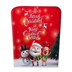 Chair Covers Christams Cover Furniture Protective Washable Seat Back Slipcovers For Festival Dining Banquet Decoration