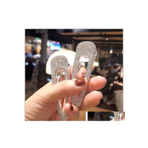 H￥rkl￤mmor Barrettes Alligator Accessories Bling Crystal Duckbill Wedding Hairpins For Women Girls Gift DHS M919F Drop Delivery