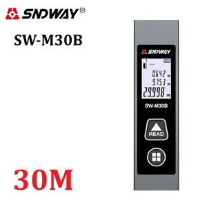 Sndwayレーザー距離メーターデジタルレンジファインダーTRENAレーザーターテ計上可能なバッテリー