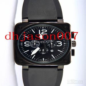 New Black Dial Limited Edition Quartz Chronograph Movement 01-94 Men Watches308M