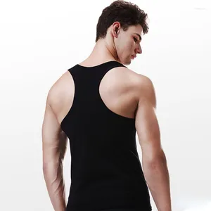 Men's Tank Tops Men Sexy Y-back Cotton Sleeveless Tee Bodybuilding Undershirts Gym Top Mens Underwear Casual Vest T Shirts