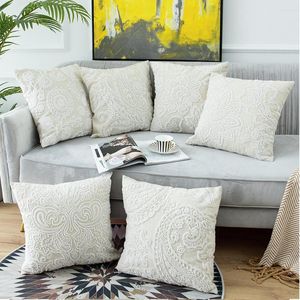 Pillow 45 45cm American Country Embroidery Case Hand-embroidered Cover Bedside Sofa Linen Pillowcases Home Decor