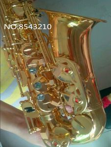 New Alto Saxophone Japan Yanagisawa W01 EB SAX Golden Plated Brass Instruments Music Professional Saxofone 9205160
