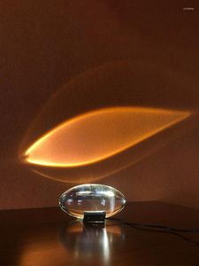 Lampy stołowe Kreatywne romantyczne atmosfera nieba oko dekoracyjna lampa kryształowy projekcja lampki biurka