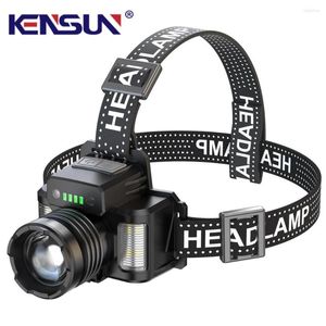 Headlamps 30W Long Range Head Lamp Built-in Type-C Charging Belt Output Charge Indicator Induction Headlight