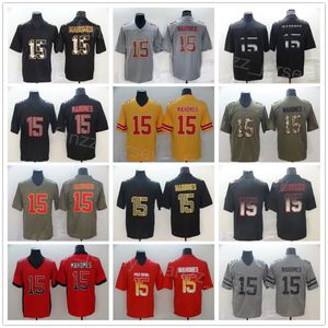 Men Football 15 Patrick Mahomes Jerseys Todos Ed Rainbow Leopard Grãe Hifenação deusa Shadow Bandeira de cânhamo cinza Drift Vapor Rush para fãs de esportes