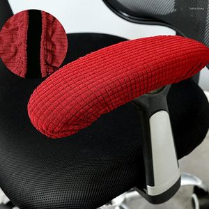 Stuhlhussen 1 Paar solide Armlehnenbezugpolster für Home-Office-Stühle Handschuhe Protector Slip-On Staubdichter Handlauf
