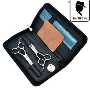 6 0inch Smith Chu Left Handed Professional Hair Scissors Cutting Thunning Shears Salon Razor Frisör Barber Set med Case 280U