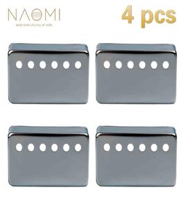 NAOMI 4 PCS Metal Humbucker Pickup Cover 50mm For LP Style Electric Guitar Parts Accessories Sliver Color New9661012