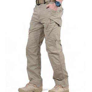 IX7 IX9 City Tactical Cargo Pants Men Combat Army Military Pants Cotton Cotton Streting Flexible Man Casual Ounsers XXXL291K