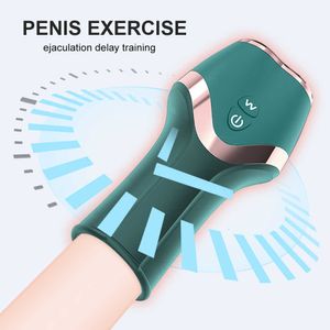 Sexleksaker masager leksak vibrator leksaker för män 12 lägen penis fördröjning tränare manlig masturbator cup automatisk muntlig klimax glans stimulator massager tude n5ee