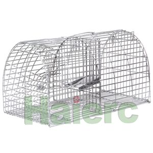 Large Trap Cage Pest Control Continuous Rat Cathing 40cm 16in Mice Bait Station Made of Steel Wire Stronger Metal Traps Catch Big Rodent Mouse Alive Indoor Outdoor