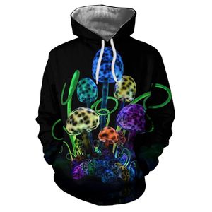 Tessffel Seabed Mushroom Colorful Tracksuit Unisex 3DPrint Hoodie Sweatshirt Jacket Mens Womens Hip Hop Cartoon Casual Style YPF740243X