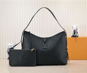 7A حقيبة كتف من الجلد الأصلي ، حقائب مصممة ، حقيبة مصمم ، حقيبة يد مع حقيبة مضغوطة 2 مجموعات نقش
