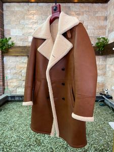 BBR2022 Mens real leather jacket mink fur outwear designer Luxury gift Fathers Day padding jacket digital printing luxury mink fur