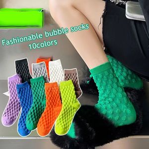 Kış Sıcak Kabarık Çorap Kadınlarda Sevimli Yumuşak Elastik Mercan Kadife Çorap Kapalı Zemin Havlu Çoraplar Nefes Alabilir Saf Renkler